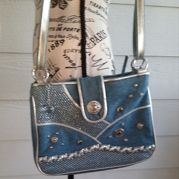 Warren Reed Denim/Silver Bag - Picture 3 of 16